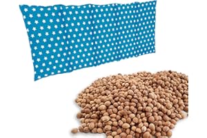 ‎EDEL LIVING Edel Living Großes Kirschkernkissen - Entspannungskissen - Heizkissen für Mikrowelle (Wärmekissen) - langes Relaxkissen - Kirschkern-Kissen (türkis)