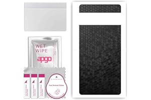 apgo Rückseite Schutzfolie, Skin, kompatibel mit Google Pixel 7, Hinten Displayschutzfolie aus Vinylfolie, kratzfest, einfache Montage - Schwarze Honigwabe