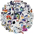 NASA Stickers 50 Pcs, Space Exporer Astronaut Galaxy Vinyl Decals for Laptop Skateboard Suitcase Water Bottle MacBook Bike (Space A)