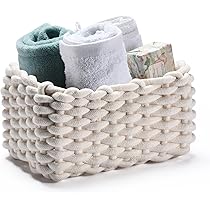 Set 2 Cestini Intrecciati In Corda Di Cotone - Organizer Per Bagno E Camera Bambini - Foto 8