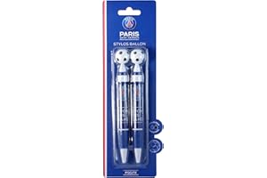 PARIS SAINT GERMAIN 2 x Stylo Ballon PSG - Collection Officielle