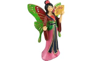 GlitZGlam Kiara la Fata in Miniatura, la Bella Fata in Miniatura Asiatica per il tuo Giardino Fatato/Giardino in Miniatura