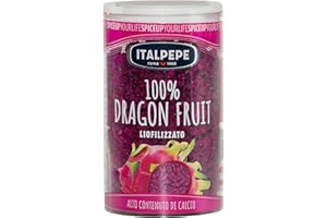 ITALPEPE ROMA 1969 Italpepe, Dragon Fruit Liofilizzato, Alto contenuto di Calcio, Ideale da Aggiungere su Gelati e Yogurt, Ottimi per Creare Frullati e Colazioni Sane, Senza Zuccheri Aggiunti