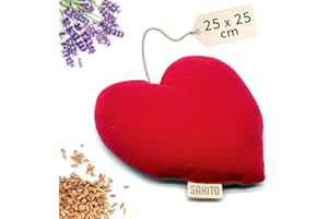 SAKITO Cuscino Termico Microonde (25x25 cm) - Terapia Naturale per lo Stress e i Dolori Muscolari - Uso Caldo o Freddo - Elevata Ritenzione del Calore - Tessuto di Prima Qualità - Profumo di Lavanda