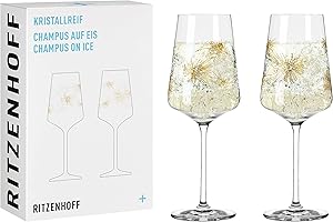 Ritzenhoff 60810011 - Set di bicchieri da champagne in vetro, 400 ml, 2 pezzi (confezione da 1)