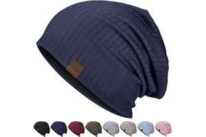 HAMUNI Slouchy Beanie Hip-Hop - Berretto da corsa morbido e leggero, traspirante, per adulti e donne