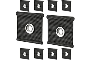 MAXMOC Kederösen für Kederschiene,10 Stück Kederhaken Markisenhaken,Kederleisten Haken 5/6mm - 7/8mm, Robuste RV Kederhaken Zubehör für Wohnmobil Campingzelt Haken, Camper Lichthalter, Kleidung (Schwarz)