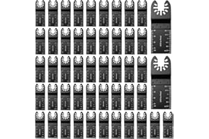 FOTUYOGO 50Pcs Professional Universal Oscillating Saw Blades - 35mm Wood Cutting Multitool Quick Release Multi Tool