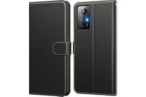 SineOrdo Funda Xiaomi Redmi Note 12S 4G Carcasa, Libro Xiaomi Redmi Note 12S 4G Funda Piel con Tapa Trajetero Móvil Case Suave Cuero Flip Wallet - Negra