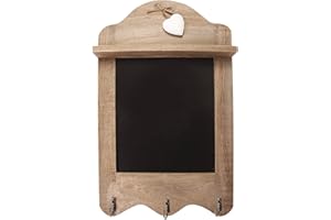 SHABBY CHIC & VINTAGE Sass & Belle Scalloped Blackboard with 3 Hooks