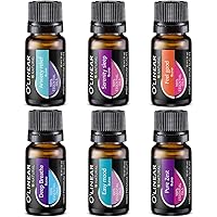 6 Top-Mischungen für Duftlampe, Ätherische Öle für Aroma Diffuser, Raumduft, Guter Schlaf, Bessere Stimmung, Freie…