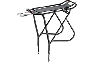 Ibera PakRak Bicicleta Touring Carrier Plus +, Frame-Mounted para Mayor Parte Superior y Cargas Laterales, Altura Ajustable, Tablero Guardabarros, para 26 "-29 Marcos