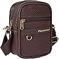Pramadda Pure Luxury Gloss Leather Small Sling Bag for Men | Chest Slinger bag | Crossbody Bag| Side Bag Men | Mini Leather Slings | Corporate Gift Item | Passport Sling.