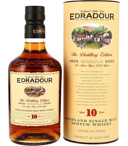 Edradour 12 Year Old Single Malt Scotch Whisky Caledonia, 70 cl