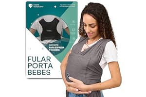 Koala Babycare - Bufanda de transporte ajustable, unisex, ajustable y de hasta 9 kg, diseño registrado KBC®, color gris