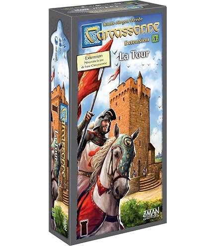 Carcassonne Extension 6 - Comte, Roi & Brigand - 4 Mini-extensions Réunies - 2 à 6 Joueurs - 7 Ans - 40 Min