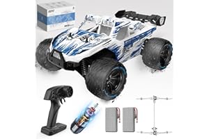 DEERC 9003E 1:14 Voiture télécommandée, Camion Tout-Terrain RC Haute Vitesse 40 km/h, Voitures Tout-Terrain RC 4 Roues motrices, Jouets Monster Truck Rapides et extrêmes, Cadeaux Enfants et Adultes
