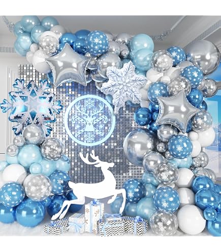 Winter Onederland 1st Birthday Tablecloths – 3-Pack Blue & Silver Snowflake Plastic Table Covers (54" X 108") - View #14