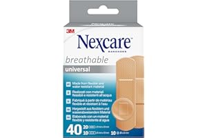 Nexcare Pansements respirants universels Nexcare, Assortiment, 40/Boîte