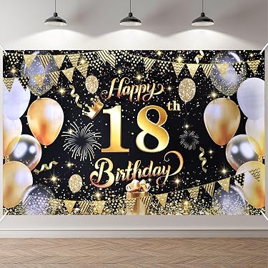 2 Striscioni Personalizzabili Per Compleanno Con Stelle E Palloncini – Piccola Taglia Blu – Per Bambini E Adulti - 2
