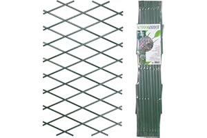 URBNLIVING Lot de 2 clôtures murales extensibles pliables en plastique vert