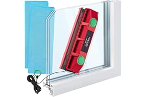 TYROLER BRIGHT TOOLS Tyroler Glider D-3 Pulitore Magnetico – Solo per vetri singoli/doppi molto spessi (20–28 mm) | Verifica Sempre lo spessore Del vetro Prima Dell’acquisto – è FONDAMENTALE