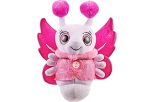 Glowies Fireflies by Eolo GW005 Glowies Firelfies Toddler Sleep Aid Gift Nightlight 3 Soothing lullabies and 2 Relaxing Sounds Auto-Off Timer,Pink,Small