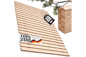 TUGA - Holztech Rollrost Lattenrost 100 x 200 cm 29mm 500kg stabilster Bettrost Rolllattenrost
