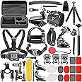 NEEWER Kit di Accessori per Action Cam 50 in 1 Compatibile con GoPro Hero 12 11 10 9 DJI OSMO 4 3 2 Insta360 X3 X2 GO 3 SJCAM