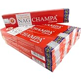 Vijayshree Incense Stick Saver Set 12 Packs of 15 g Approx. 180 Sticks Golden Nag Champa