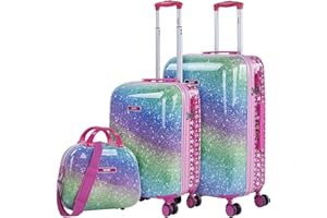 SKPAT - Maletas de Viaje - Juego de Maletas de Viaje para Niña y Niño - Maleta Infantil Maleta de Cabina - Set Maletas de Viaje Ligeras con Candado Combinación TSA, Fucsia