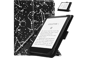 HGWALP Funda Universal para 6.8" 7" Paperwhite eReaders, Funda Folio Stand Soporte con Correa Compatible con 6.8 Pulgadas 7 Pulgadas Paperwhite Kindle/Kobo/Voyaga/Lenovo/Sony E-Readers-Constellation