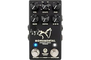 Walrus Audio Monumental Black Stereo Harmonic Tap Tremolo - Guitar Effect