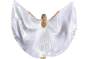 MUNAFIE Ailes d'Halloween pour filles et garçons ailes de fée Isis Ailes costume pour carnaval cosplay party