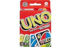 Mattel Games UNO: Classic Card Game, Multi, 8 x 3-3/4 x 81/100 in (42003)