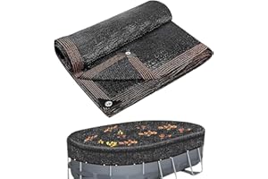 MURMAN Cubierta de red de hoja para piscina, red de protección de piscina, red de hojas para piscina, red antihojas para piscina, red antihojas para piscinas enterradas y fuera del suelo, lona de malla de
