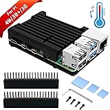 GeeekPi Raspberry Pi 4 Model B Custodia, Raspberry Pi Armor Case, Custodia in Alluminio con dissipatore di Calore…