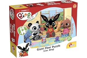 LISCIANIGIOCHI Lisciani - BING GIANT FLOOR Mega Puzzle 24 PCS 70x50 cm - Ciao BING! - Juego educativo para niños de 1 á 4 años (74716)