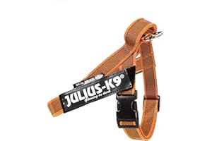Julius-K9 Color & Gray Arnés de Correa de IDC, Tamaño: M/0, Naranja-Gris
