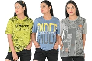 SHAUN Women T-Shirt (N704WT3_$P_Pack of 3)
