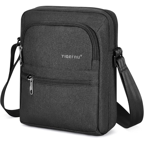 Sac Bandoulière JOST Bergen - Noir, 100% Polyester - Neuf Avec étiquettes