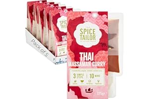 The Spice Tailor - Asian Curry Sauce Meal Kit, Thai Massaman Curry, Pack of 5, Vegetarian