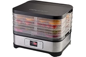 Déshydrateur alimentaire température réglable sèche aliments 70° Affichage digital MANHATTAN avec Minuterie 72H 250W