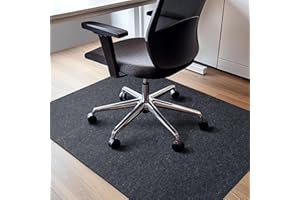 COSYLAND Mata ochronna na krzesło biurowe 2.0 90 x 120 cm – podkładka na krzesło biurowe – mata ochronna na podłogę – podkładka na krzesło biurowe (kolor szary)