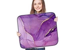 OffiEase Absorbent Dish Drying Mat for Kitchen Counter 18"*24"/46*61cm, Microfibre Dish Drainer Mat for Dishes ( Purple Marble )