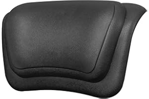 Koelaa Cuscino da Bagno, Impermeabile, con Ventose Antiscivolo, Cuscino Vasca Impermeabile, Ergonomico, per Vasca da Bagno, Spa-Nero