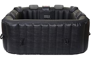 Whirlpool HWC-E32, 6 Personen In-/Outdoor heizbar aufblasbar 185x185cm FI-Schalter + Zubehör