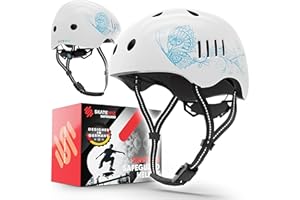 SKATEWIZ Kask rowerowy dla dzieci i młodzieży od niemieckiego producenta opracowany w 8 fajnych wzorach - niezwykle lekki kask dziecięcy