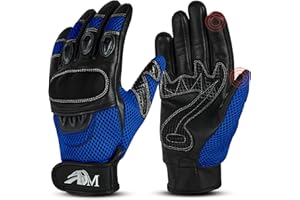 ADM Ultimate Pro-biker Cow Analine Leather Sports Motorcycle Motorbike Full Finger Summer Mountain Bicycle Riding Sports Gloves for men’s 9001 Available In Six Colors