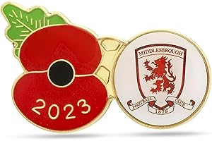 THE ROYAL BRITISH LEGION Royal British Legion Middlesbrough Poppy Football Pin 2023